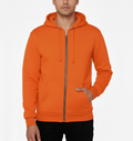 Warm Orange Zip-up Hoodie