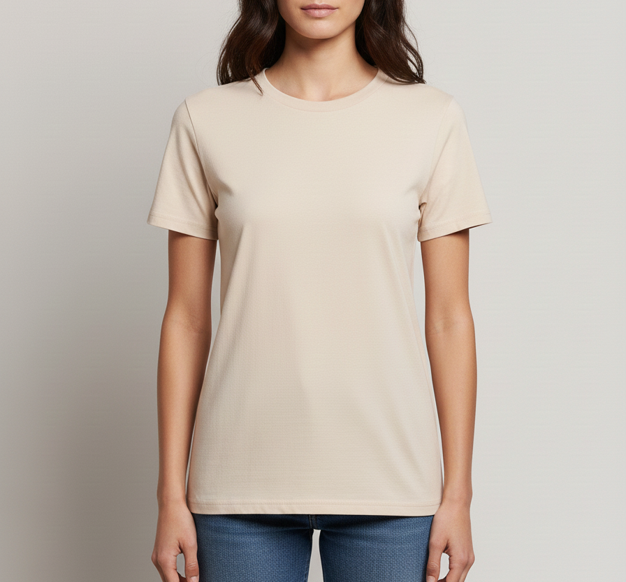 Silk Beige T-Shirt