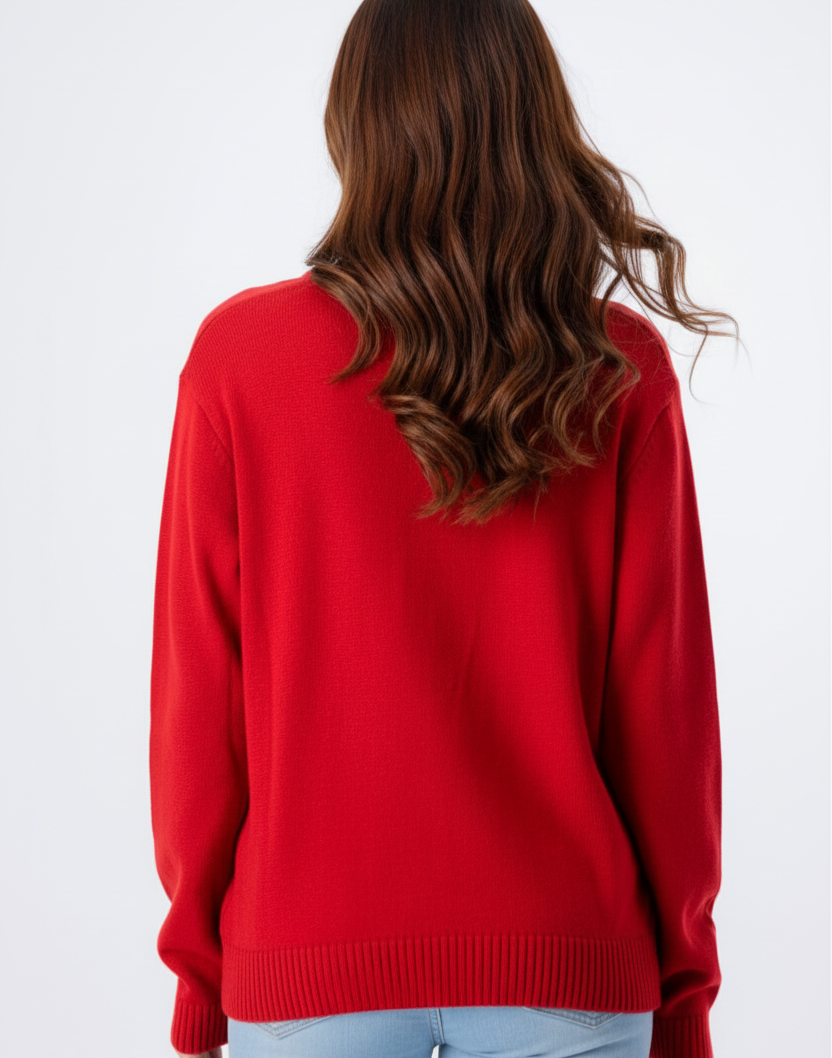 Chic Red Sweatshirt