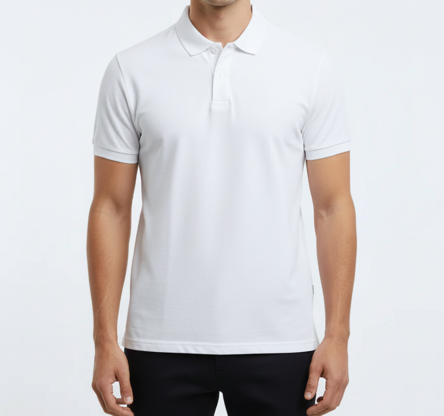 Classic White Polo T-Shirt