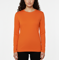 Vibrant Orange Long Sleeve T-Shirt