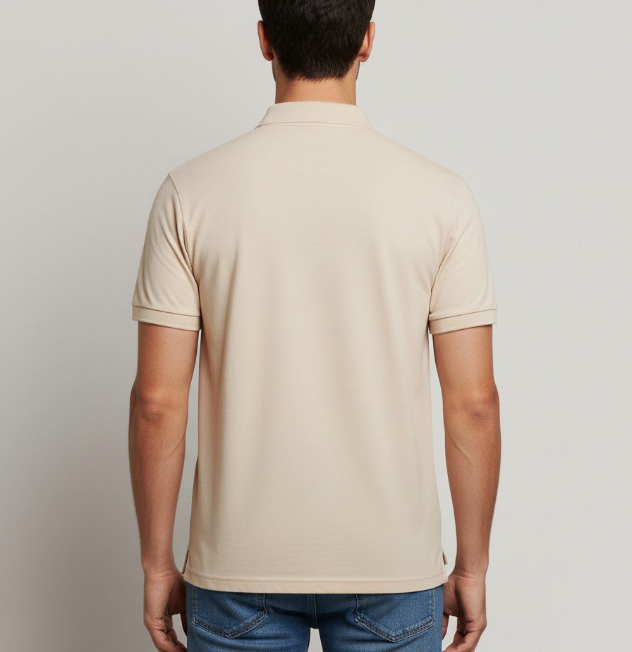 Dusty Beige Polo T-Shirt