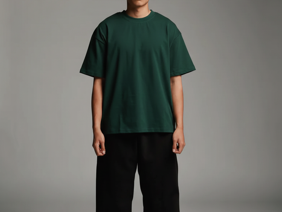 Titan Green Drop Shoulder