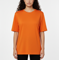 Vibrant Orange Drop Shoulder