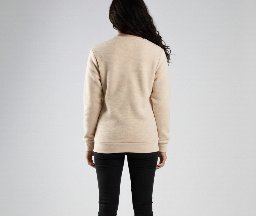 Silk Beige Sweatshirt