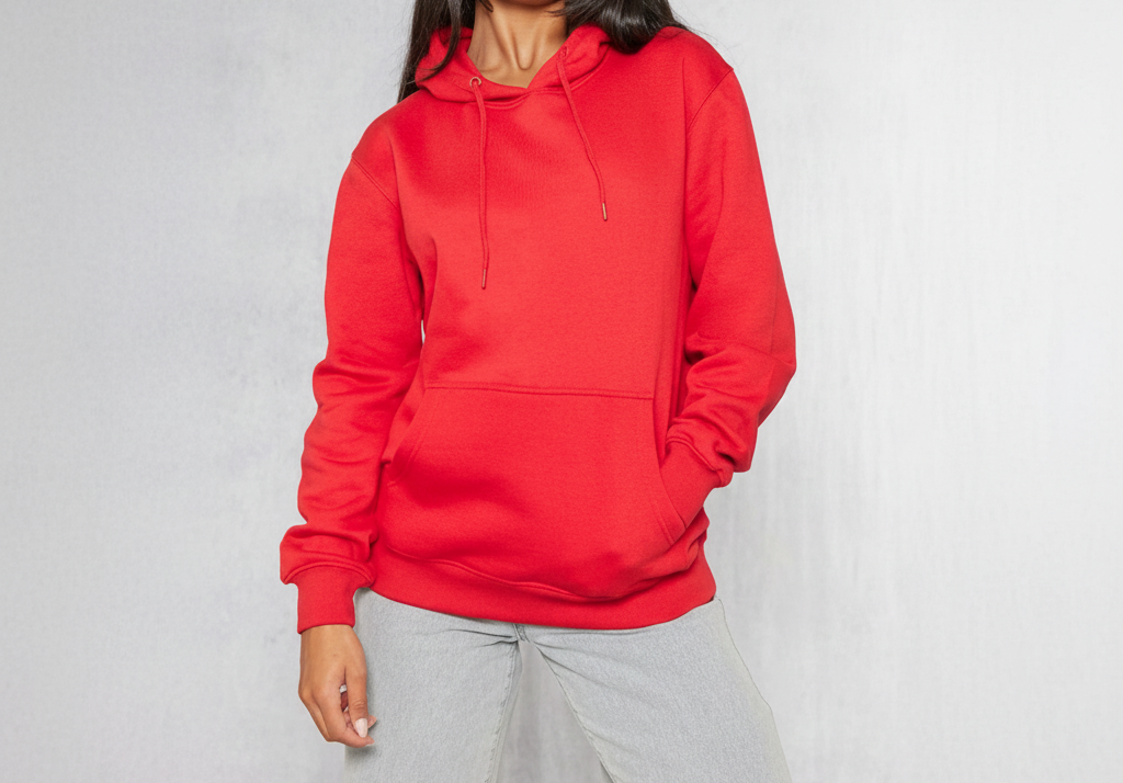 Chic Red Hoodie