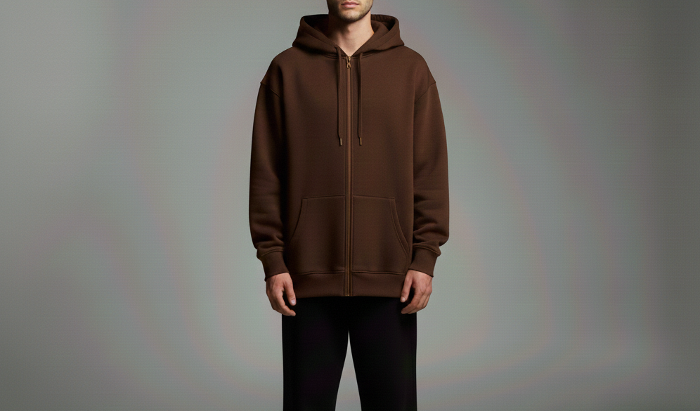 Fury Brown Zip-up Hoodie
