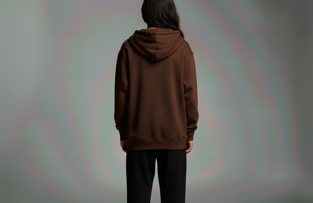 Velvet Brown Zip-up Hoodie