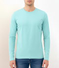 Aqua Blue Long Sleeve T-Shirt