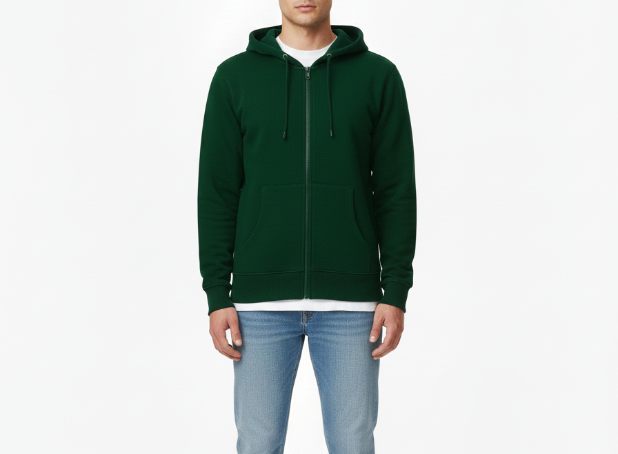 Titan Green Zip-up Hoodie