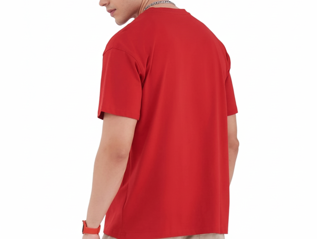 Prime Red Drop Shoulder