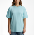 Aqua Blue Drop Shoulder