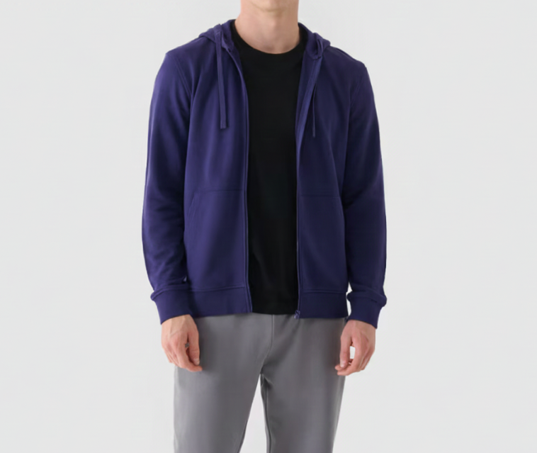 Blue Vibe Zip-up Hoodie