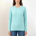 Aqua Blue Long Sleeve T-Shirt