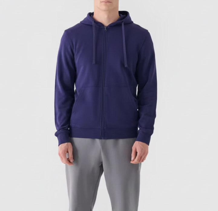 Blue Vibe Zip-up Hoodie