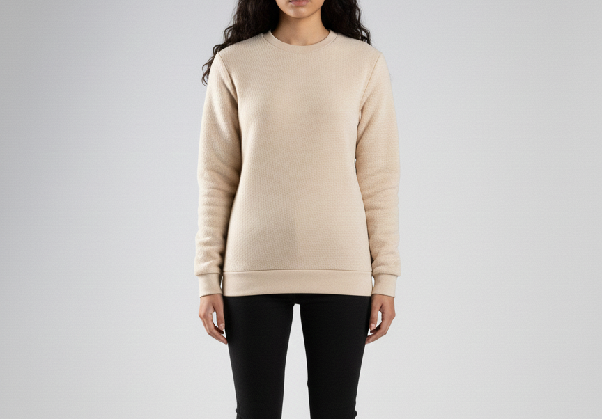 Silk Beige Sweatshirt