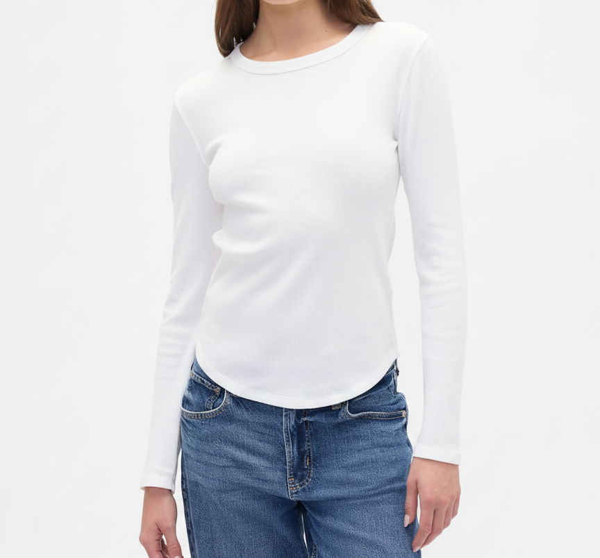 Grace White Long Sleeve T-Shirt