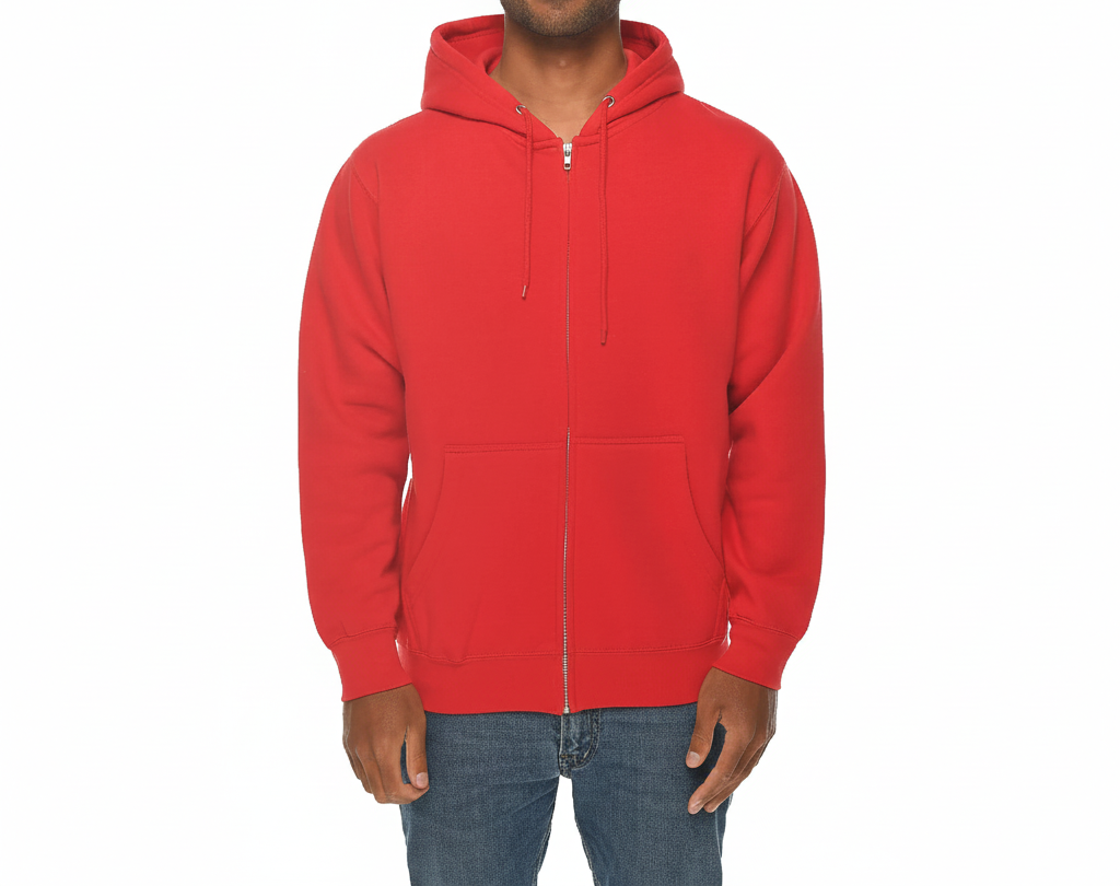 Prime Red Zip-up Hoodie