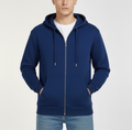 Navy Blue Zip-up Hoodie
