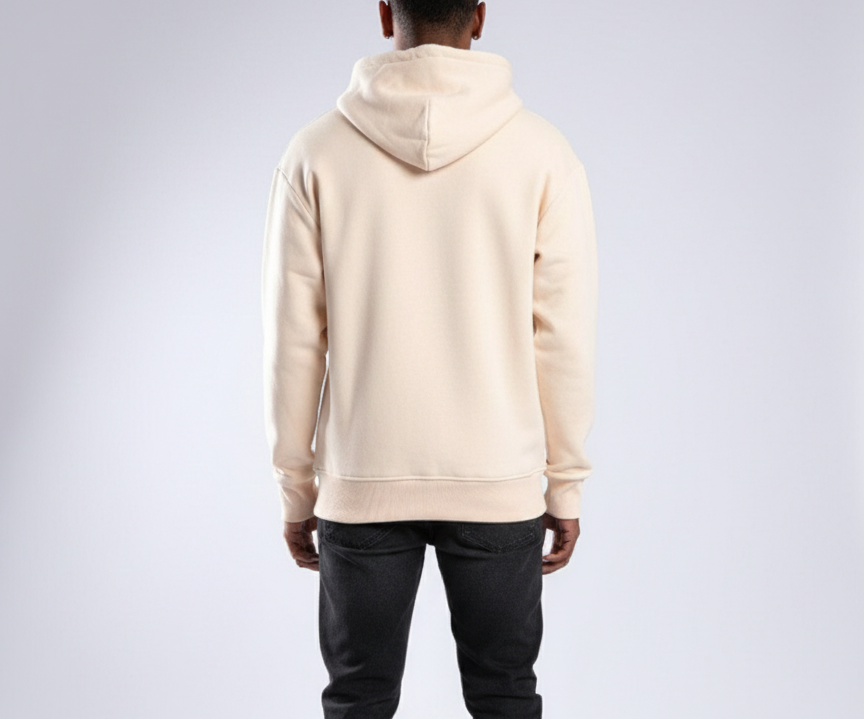 Dusty Beige Zip-up Hoodie