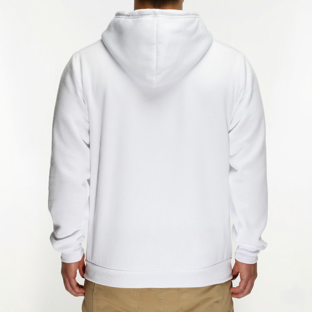 Classic White Zip-up Hoodie