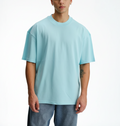 Aqua Blue Drop Shoulder