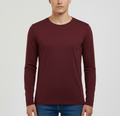 Deep Maroon Long Sleeve T-Shirt