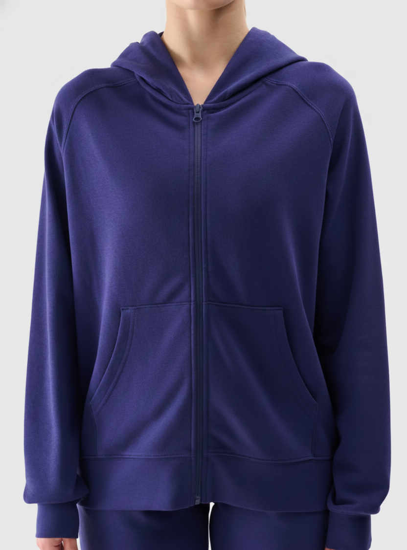 Blue Glow Zip-up Hoodie