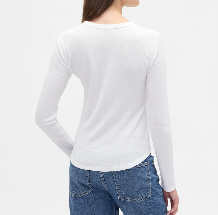 Grace White Long Sleeve T-Shirt
